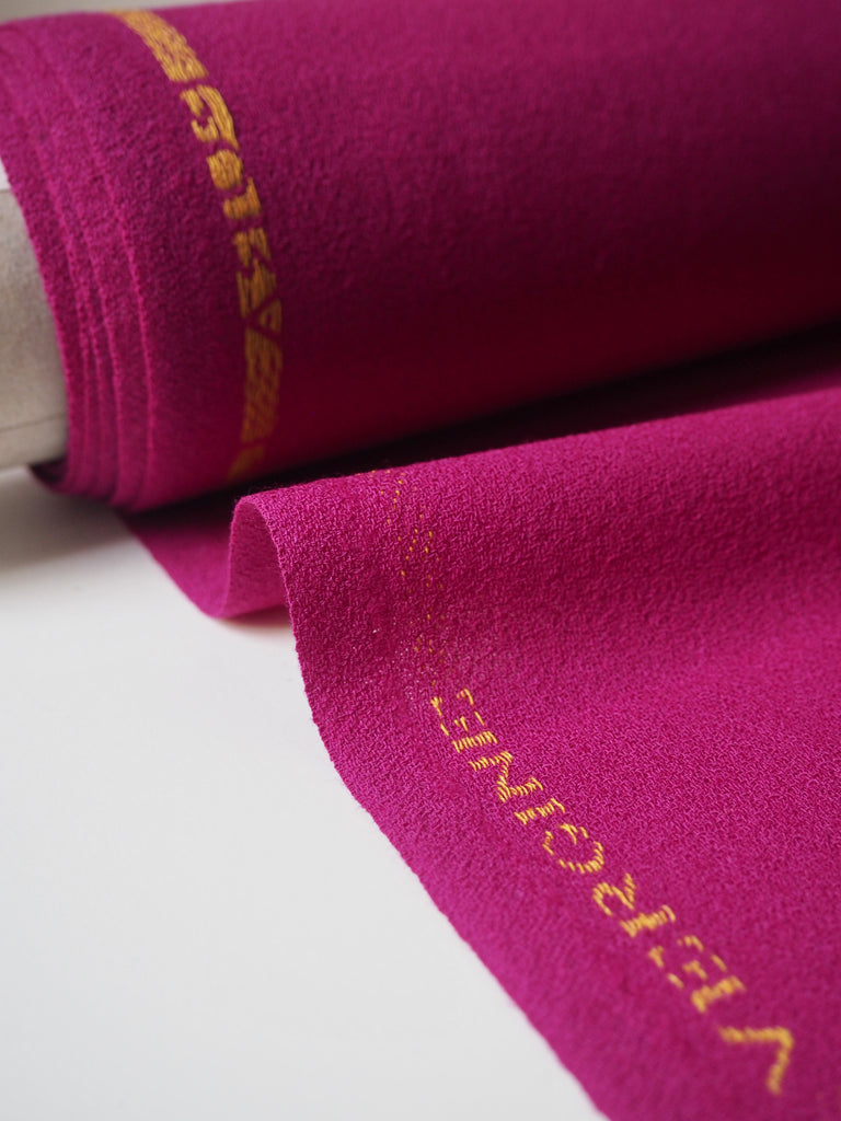 Magenta Wool Crepe