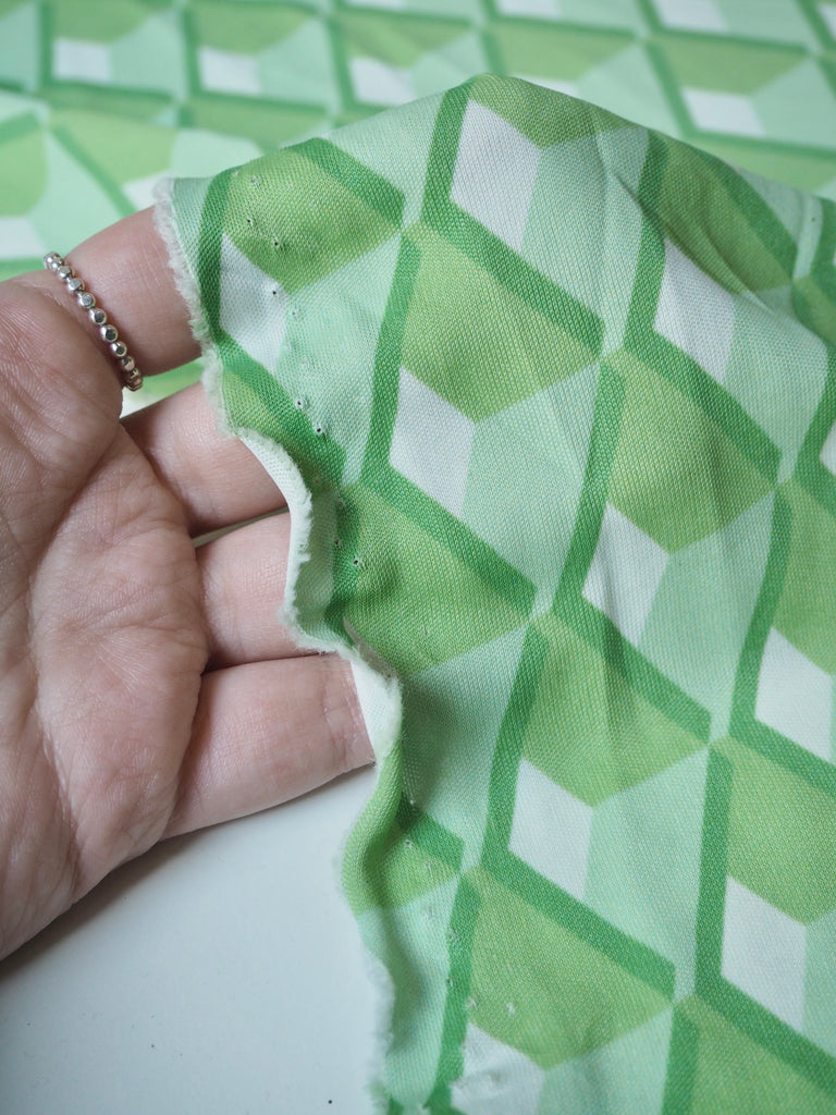 Green Diamond Viscose Jersey