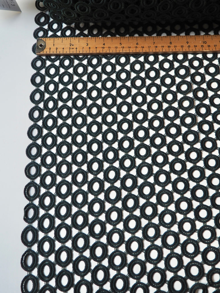 Green Circle Guipure Lace