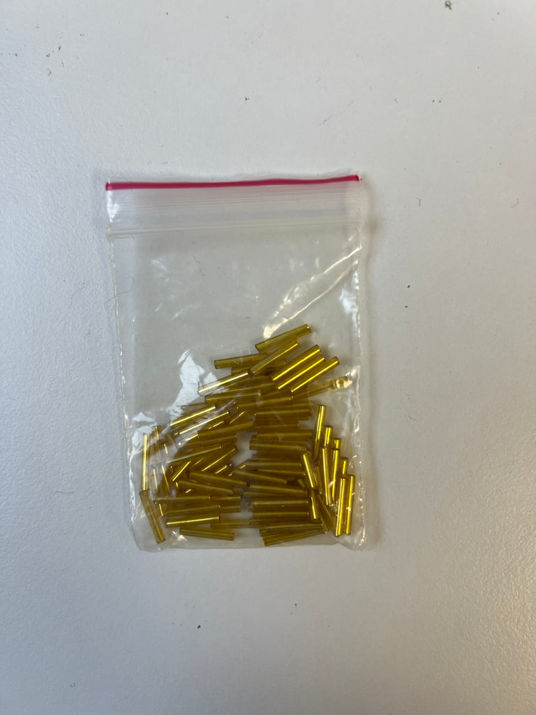 Gold Tube Beads 5g