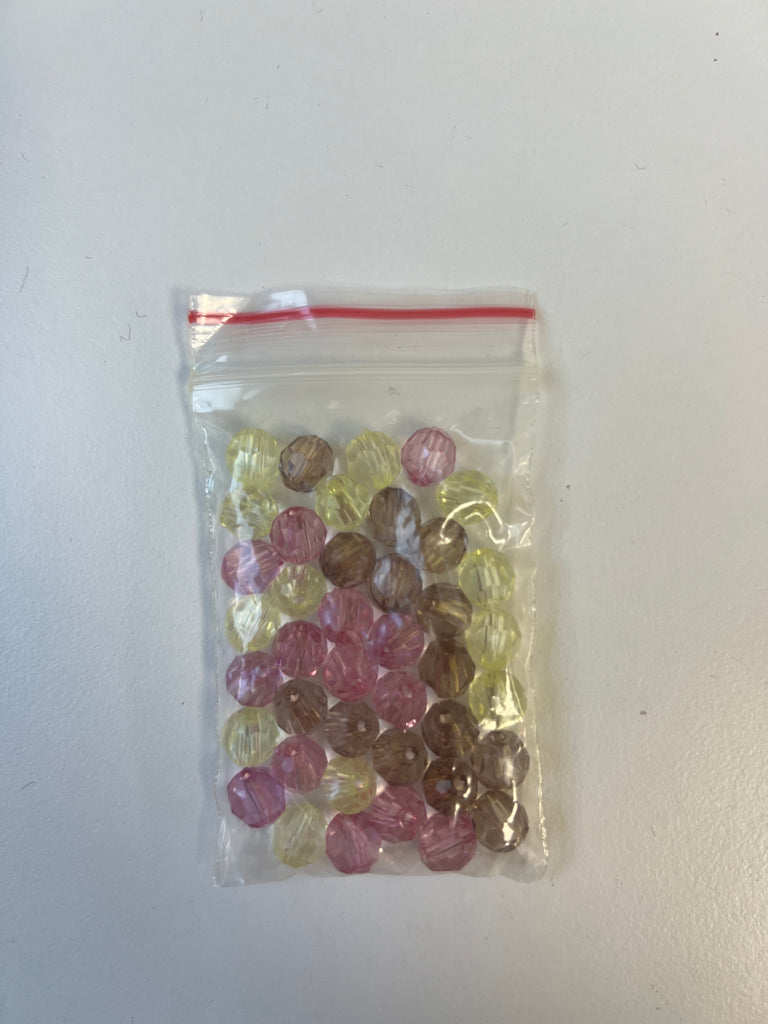 Pink + Green Beads 10g