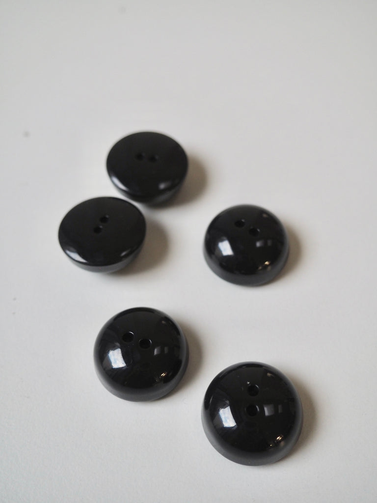 Black Dome Buttons 23mm/36L