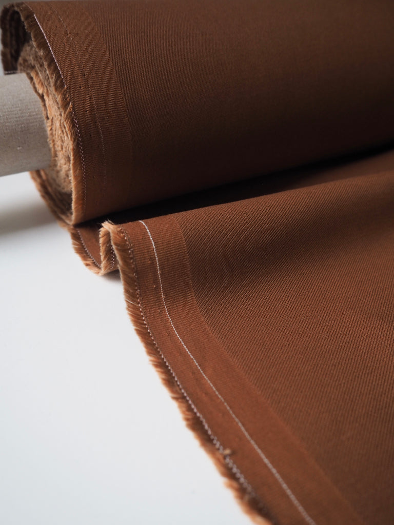 Cinnamon Stretch Cotton + Tencel Twill