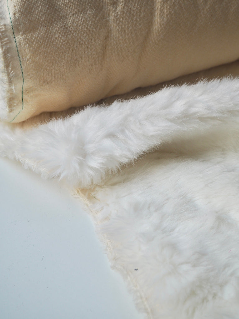 Steiff White Faux Faur