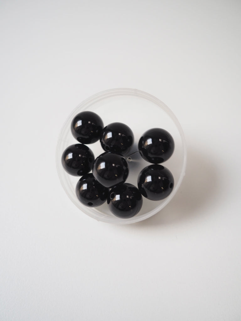 Black Beads 16mm