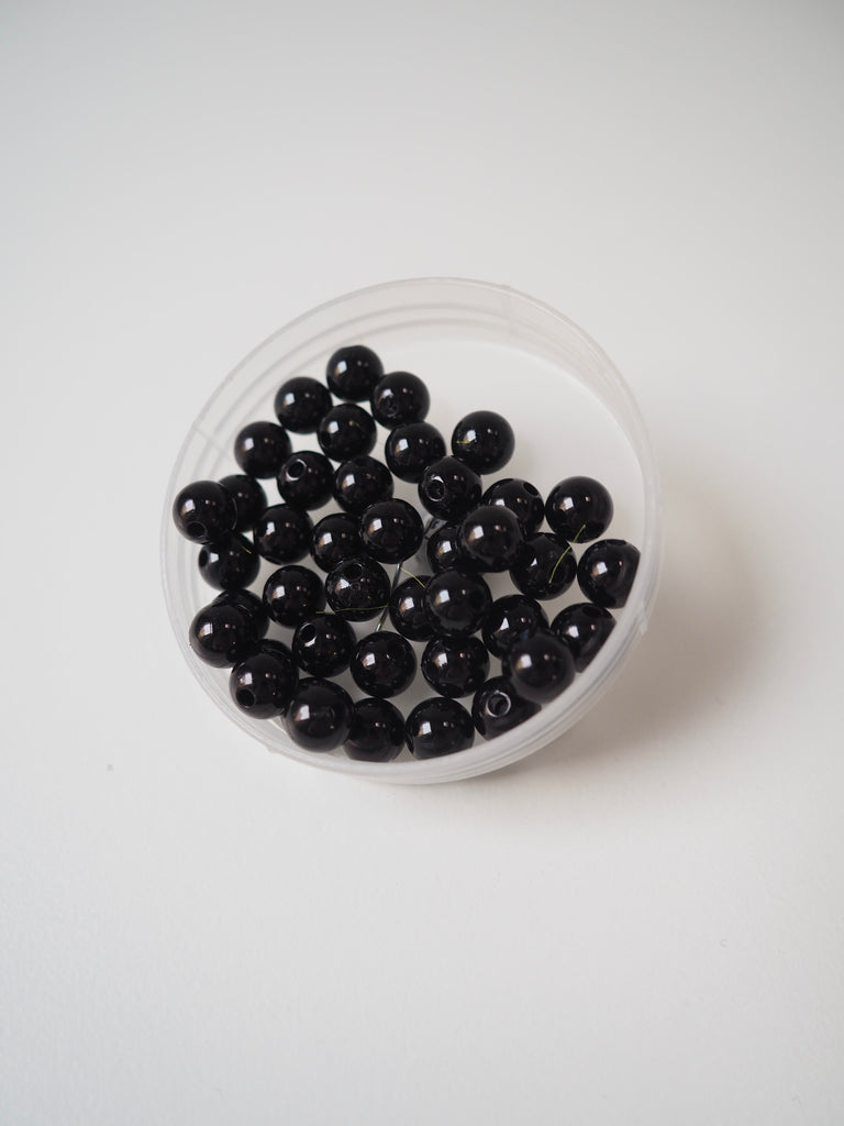 Black Beads 8mm