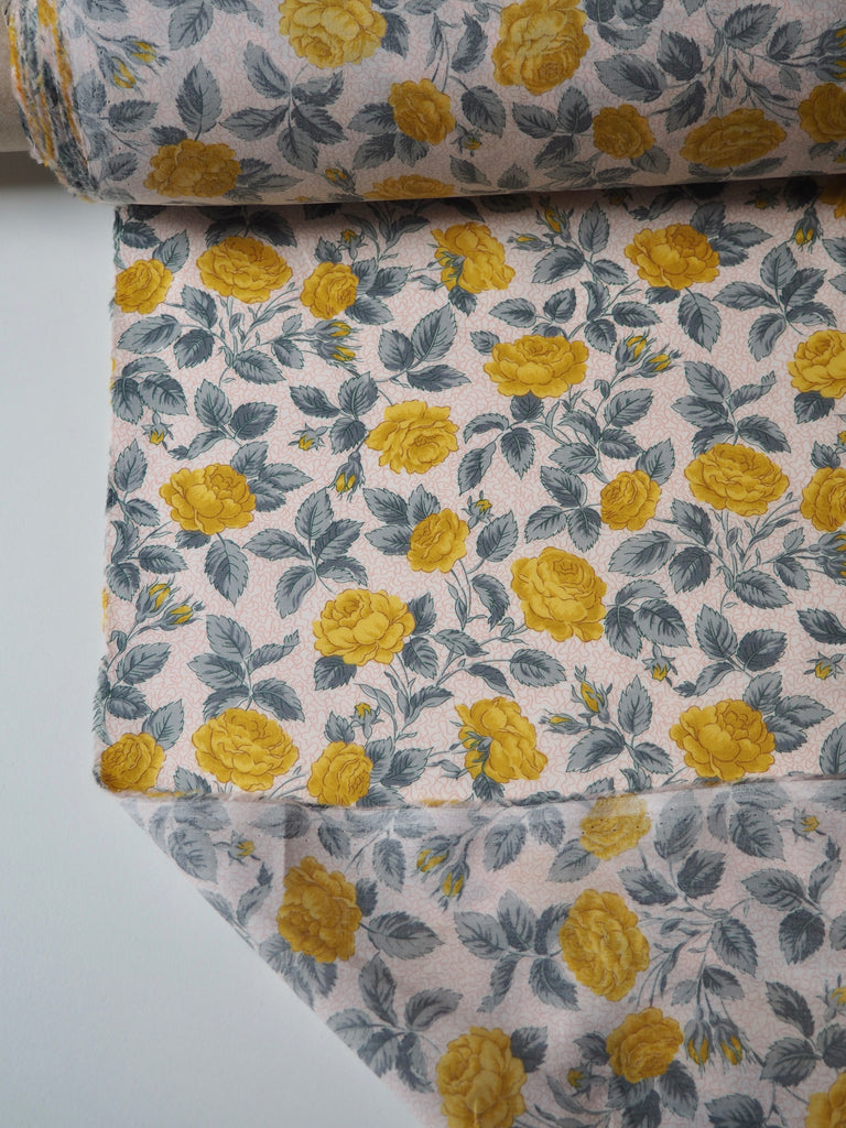 Liberty Yellow Rose Tana Cotton Lawn