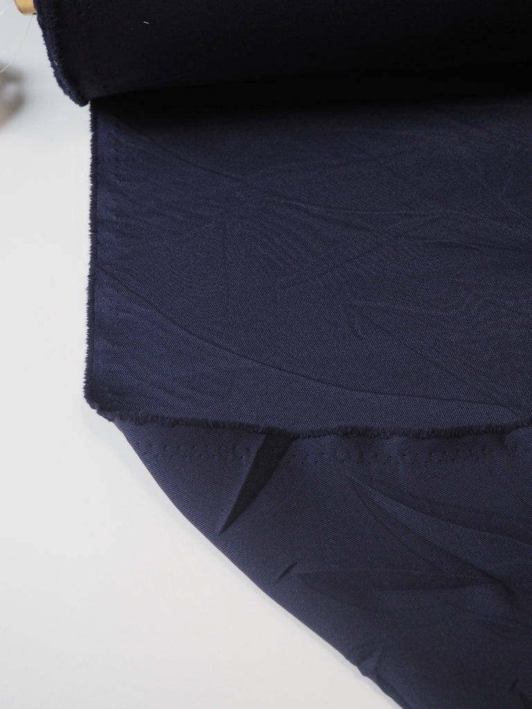 Deep Blue Polyester Twill