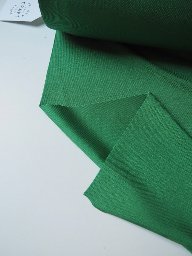 Emerald Viscose Satin Twill Jersey
