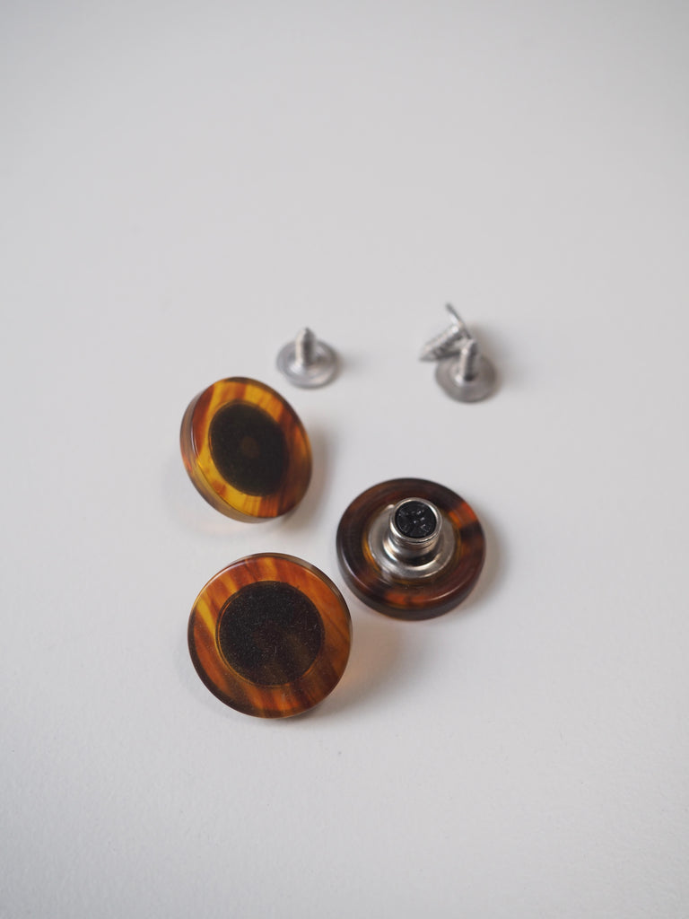 Tortoise Shell Jeans Button 19mm