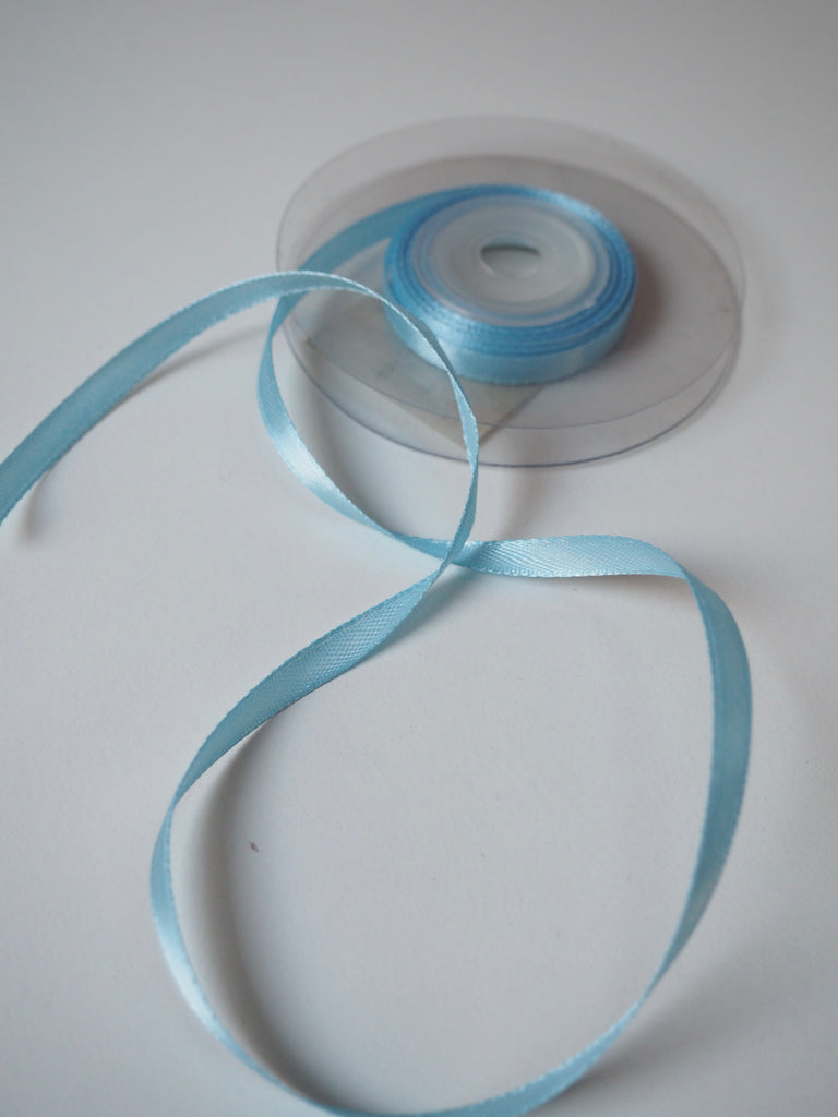 Blue Satin Ribbon 6mm