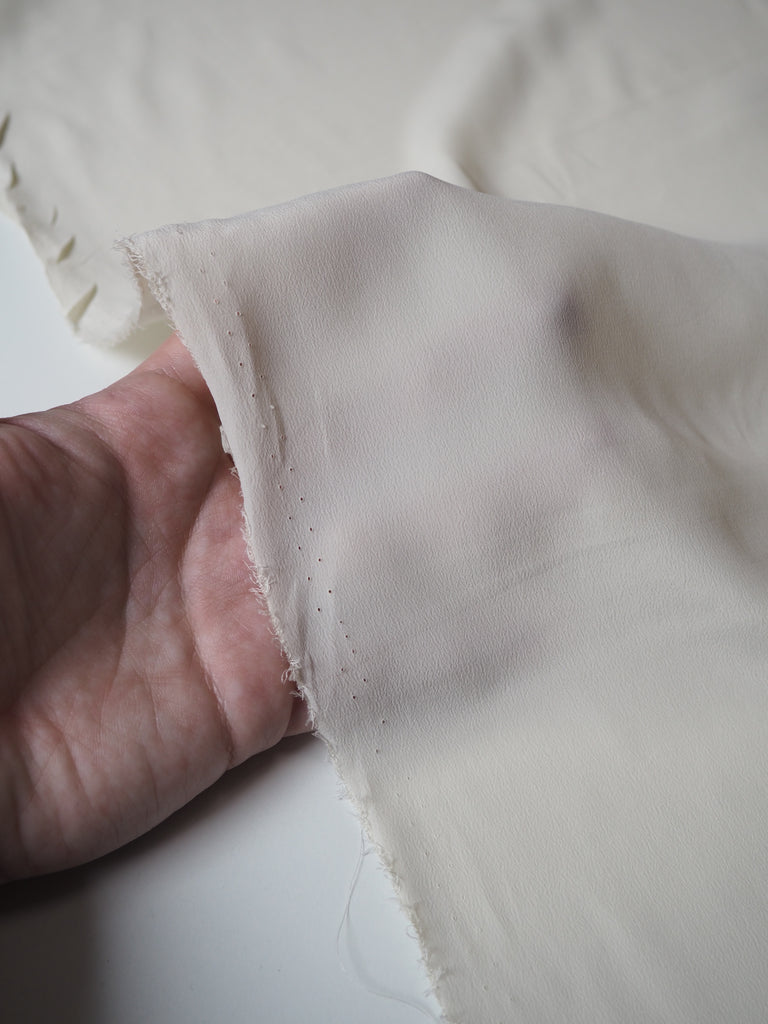 Smoke Silk/Acetate Crepe de Chine