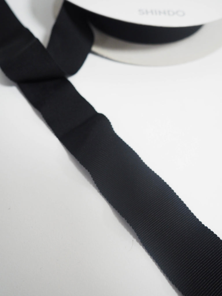 Shindo Black Grosgrain Ribbon 25mm