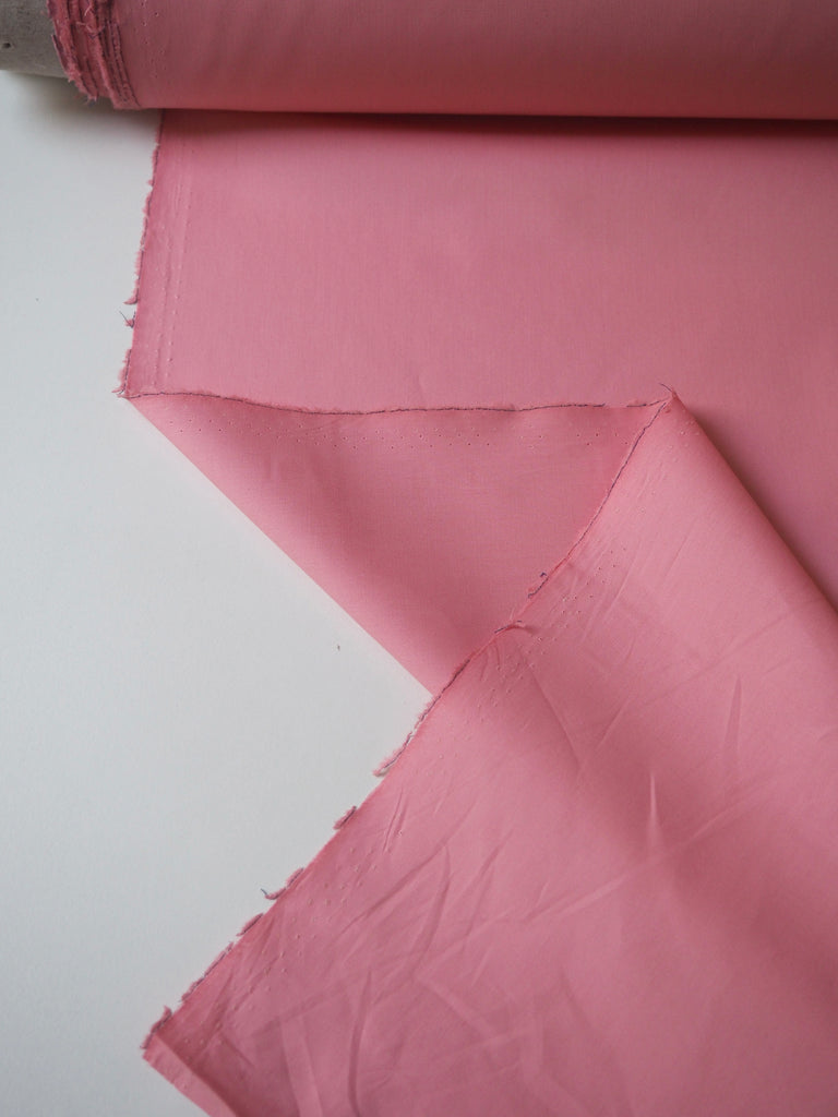 Salmon Pink Light Cotton Poplin