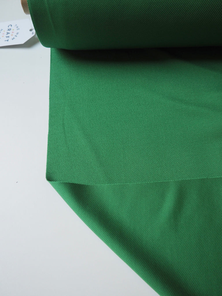 Emerald Viscose Satin Twill Jersey