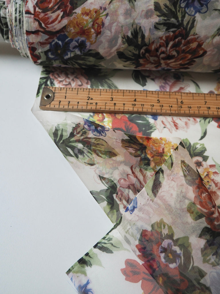 Aloha Floral Silk Organza