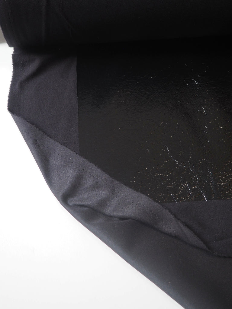Black Patent Stretch Pleather