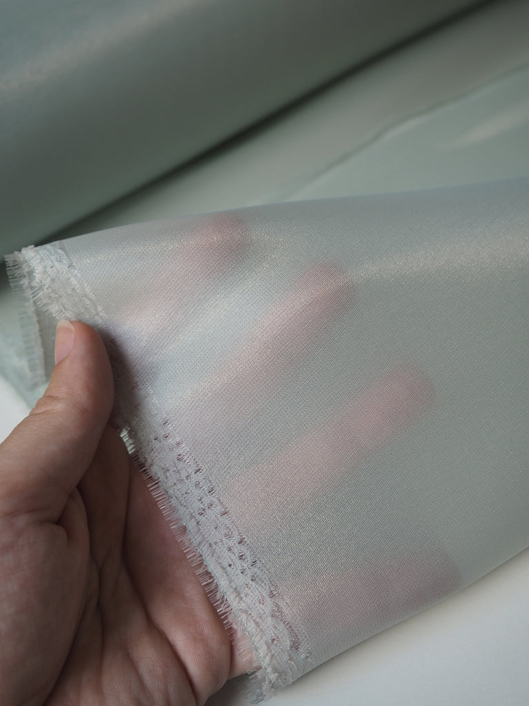 Seafoam Gloss Heavy Organza