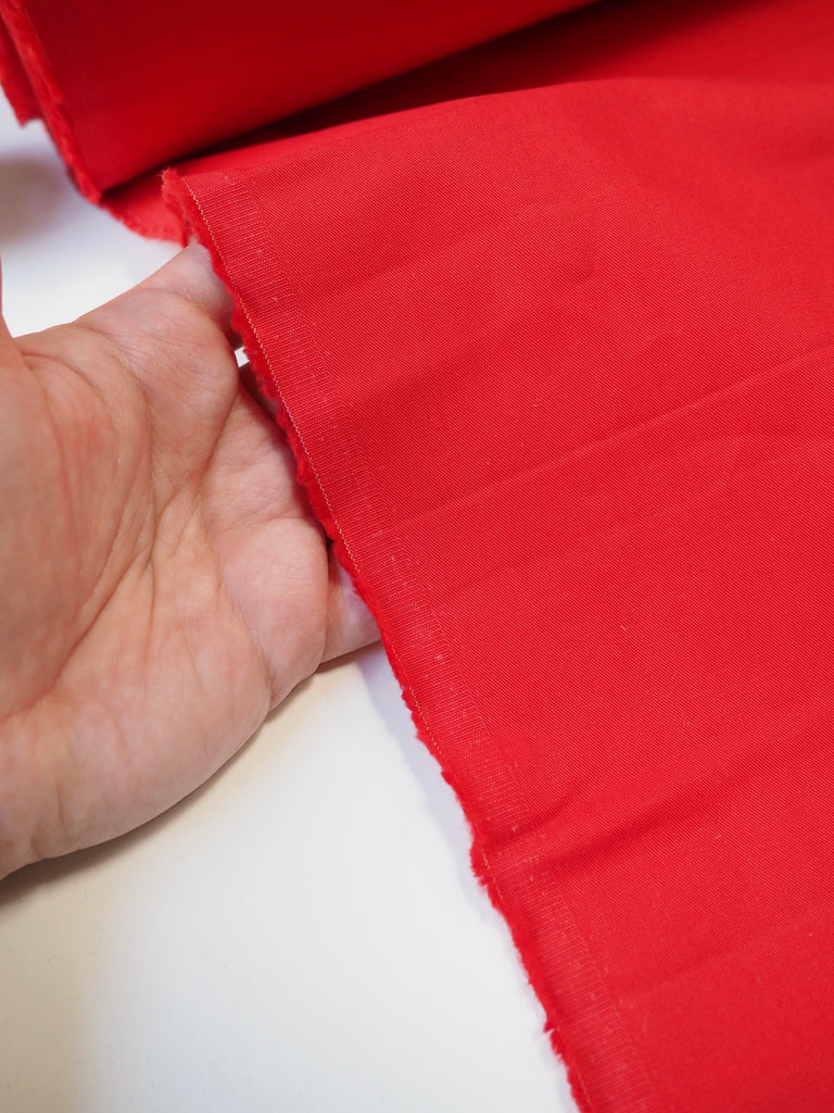 Red Cotton Twill