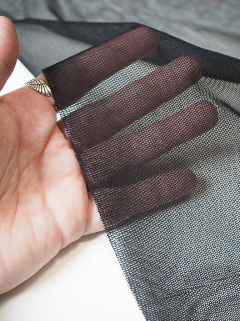 Black Stretch Mesh