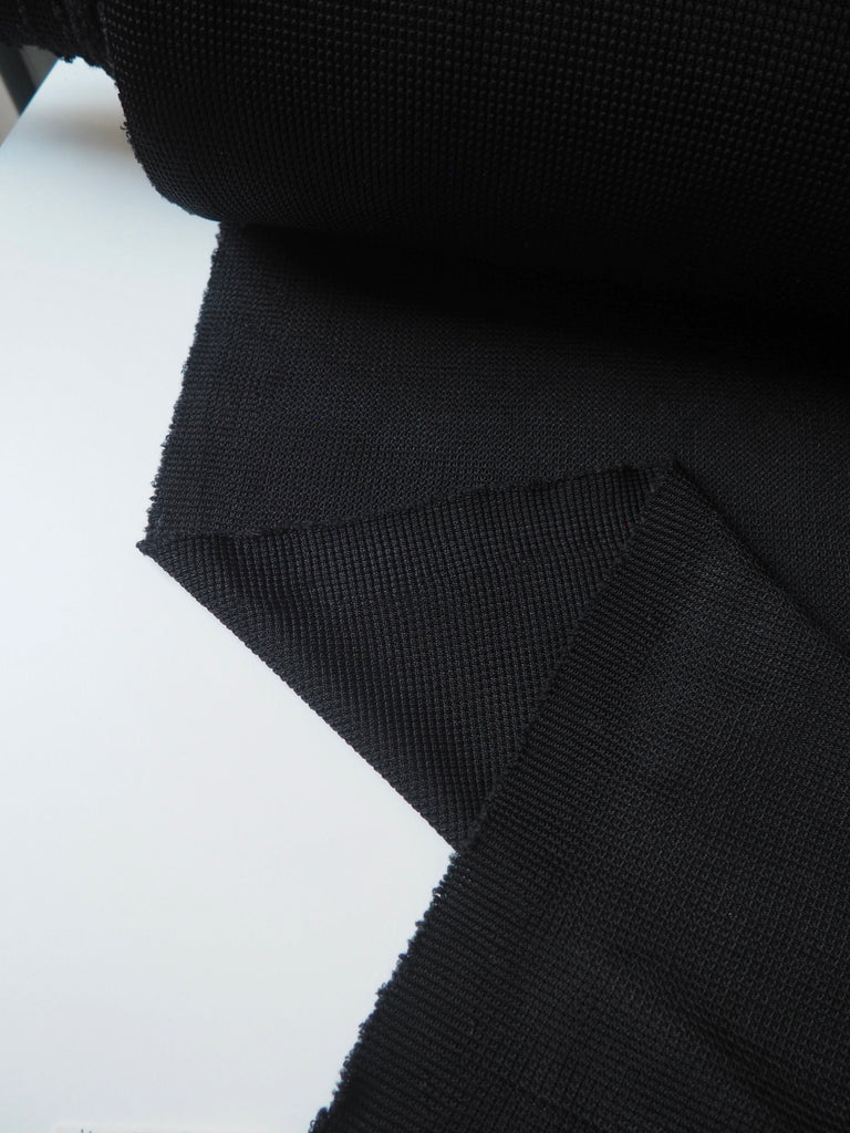 Black Honeycomb Knit