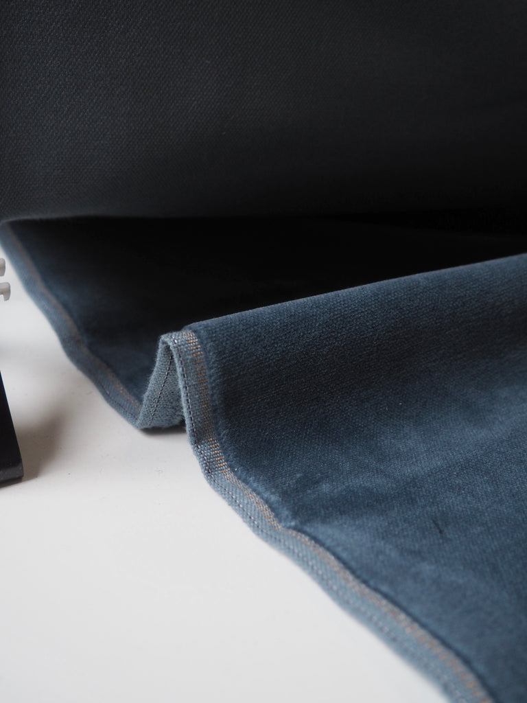 Light Blue Cotton Velvet