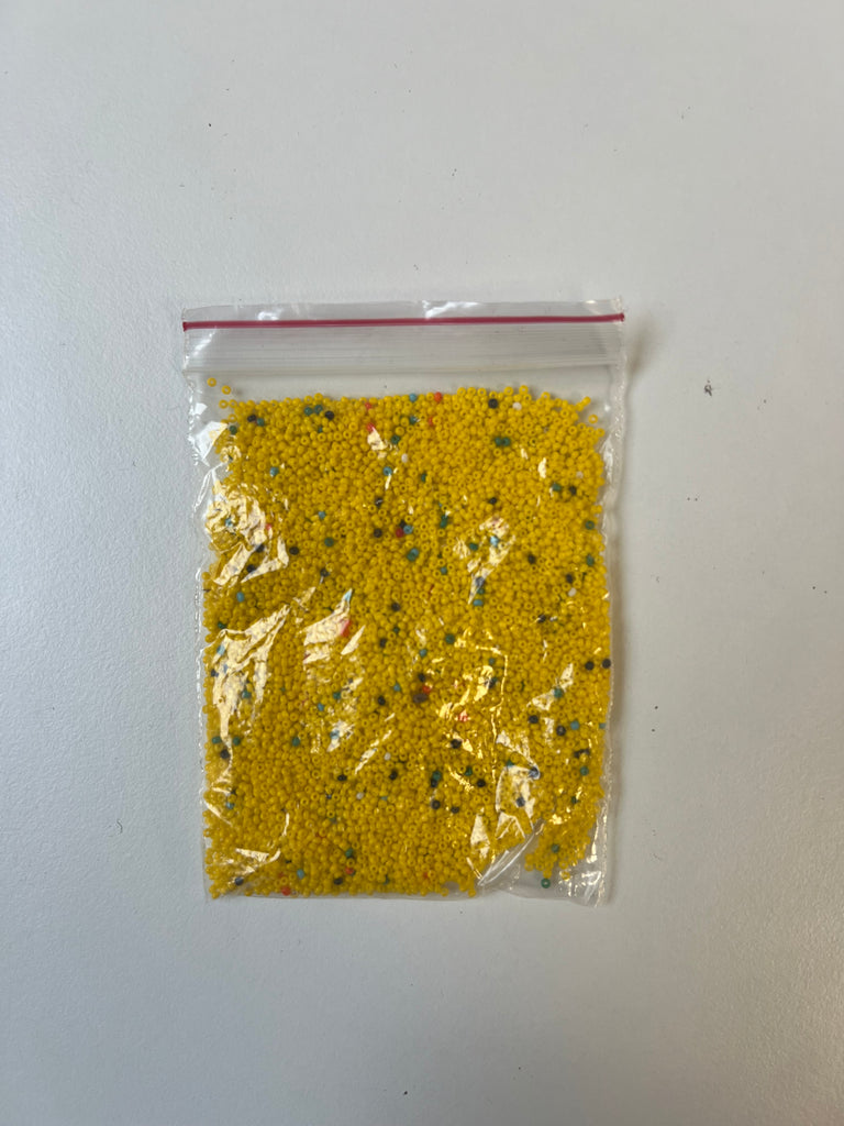 Yellow Small Seed Beads 29g