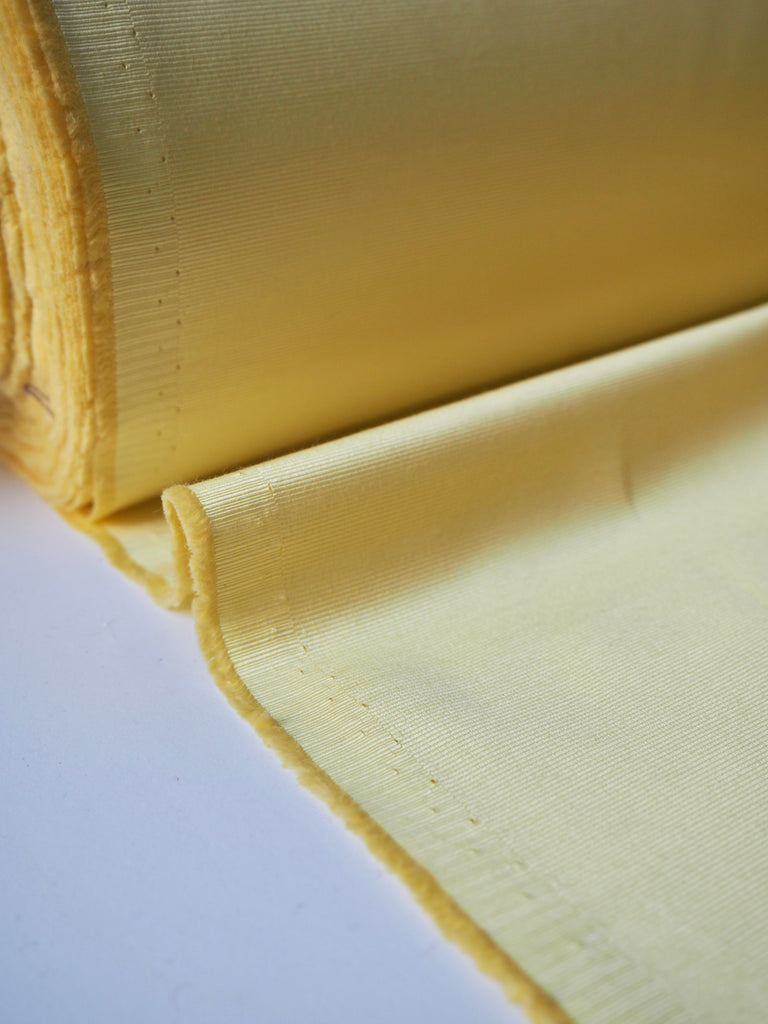 Lemon Satin Viscose Faille