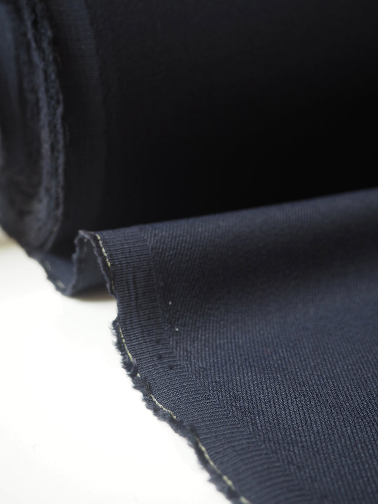 Midnight Viscose/Acetate Twill