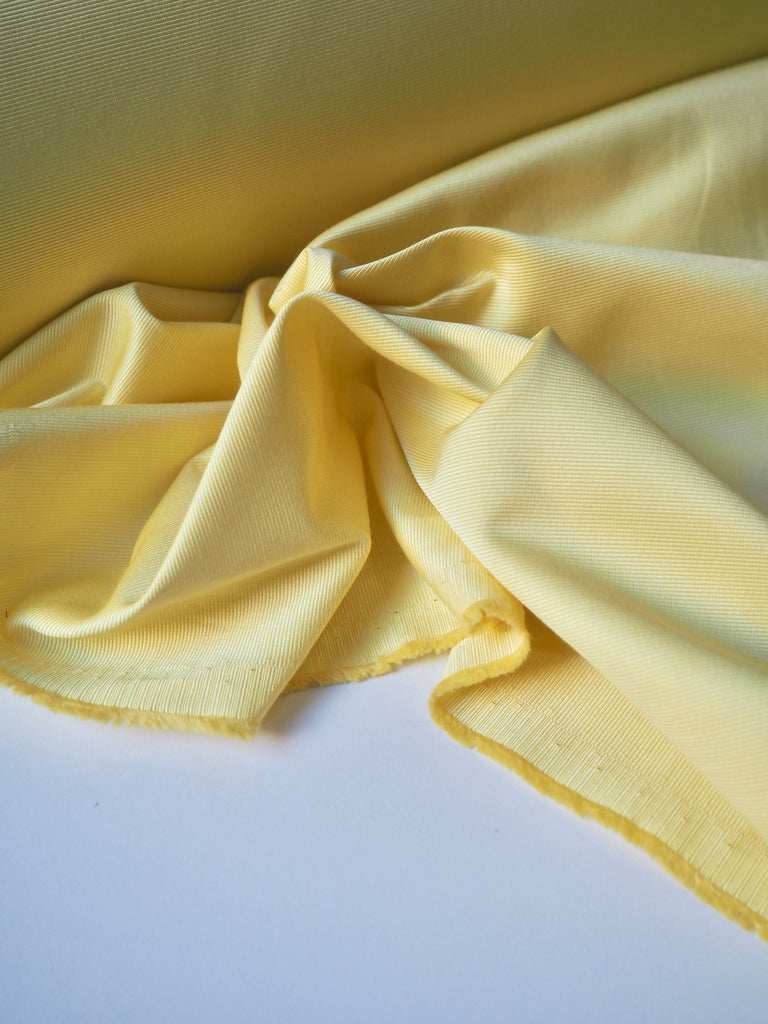 Lemon Satin Viscose Faille