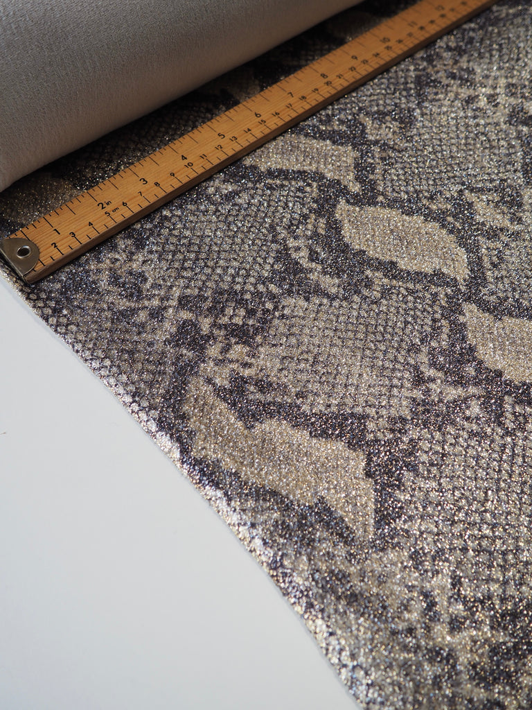 Lurex Snakeskin Jacquard