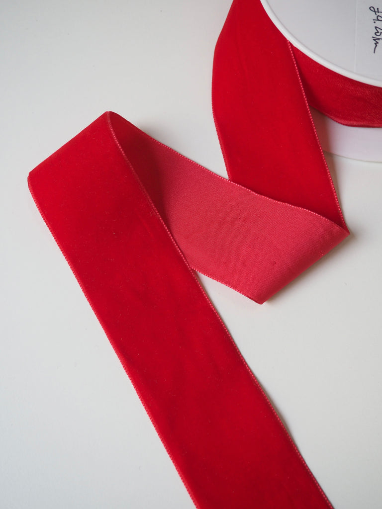 Red Velvet Ribbon 50mm