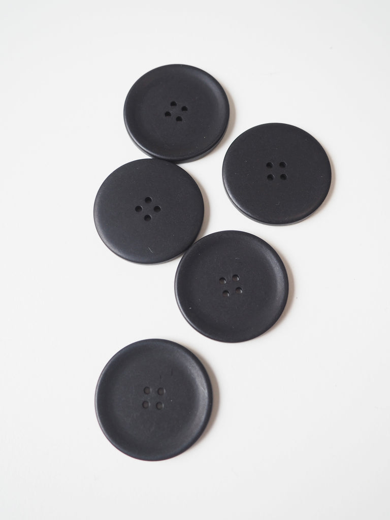 Black Corozo Buttons 30mm