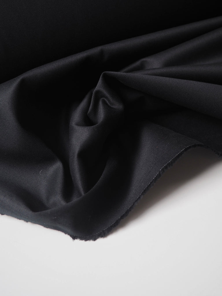 Black Cotton Twill 215gsm