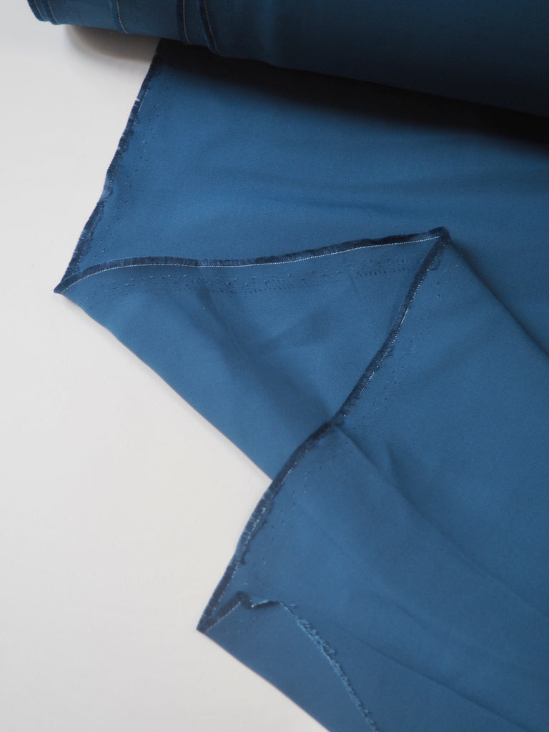 Steel Blue Viscose Twill