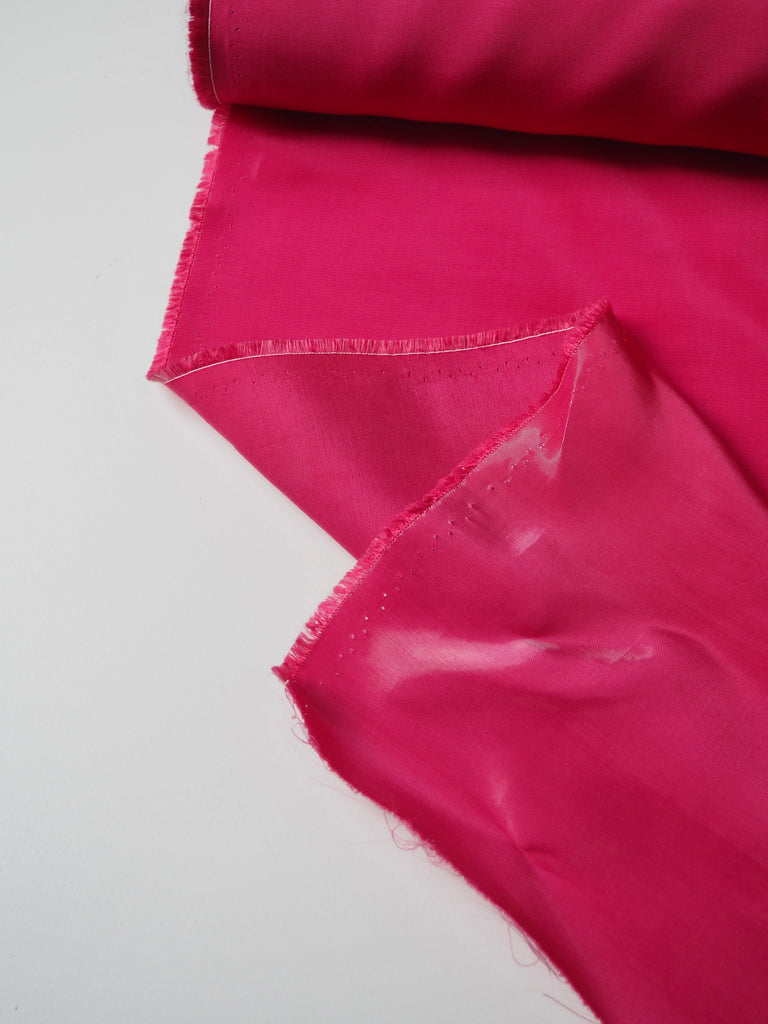 Hot Pink Viscose Satin Twill