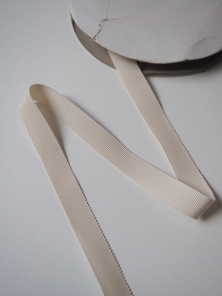 Cream Grosgrain Ribbon 15mm