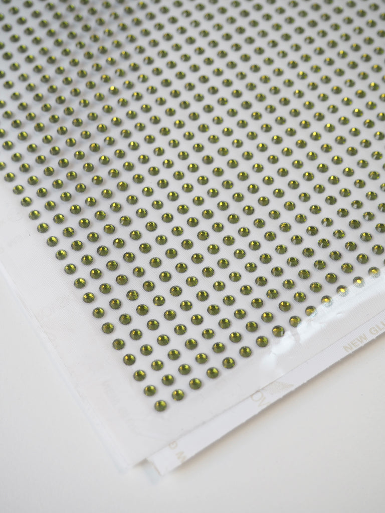 Swarovski Peridot Xilion Rose Crystal Hotfix Sheet 4mm