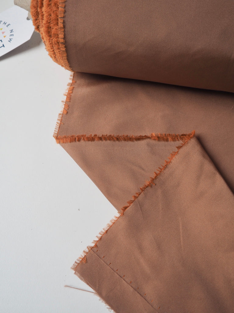 Terracotta Iridescent Taffeta