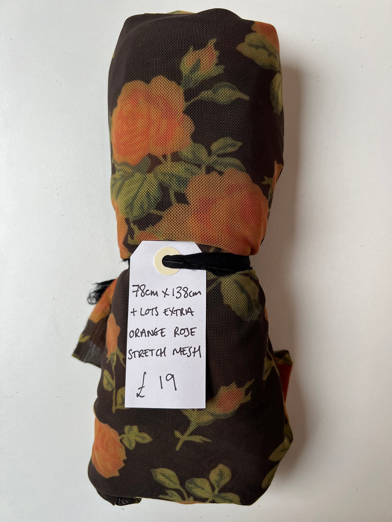 Orange Stretch Mesh Remnant