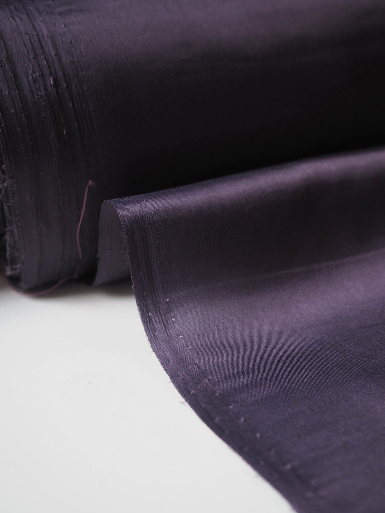 Plum Stretch Acetate Satin Lining