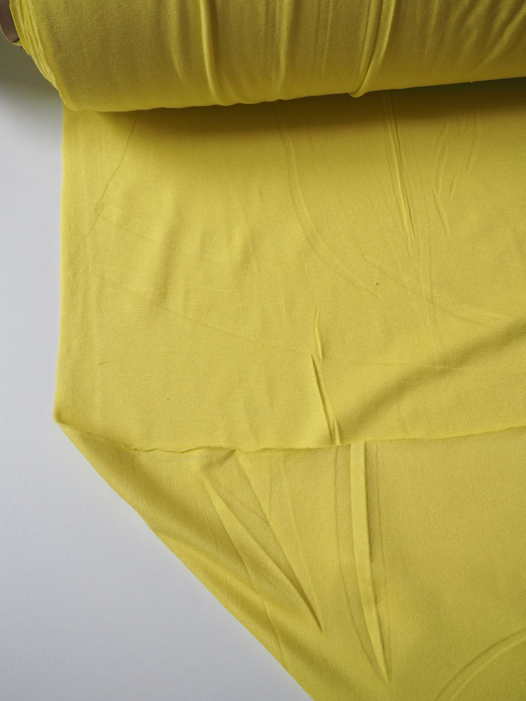 Neon Yellow Cotton T-shirt Jersey