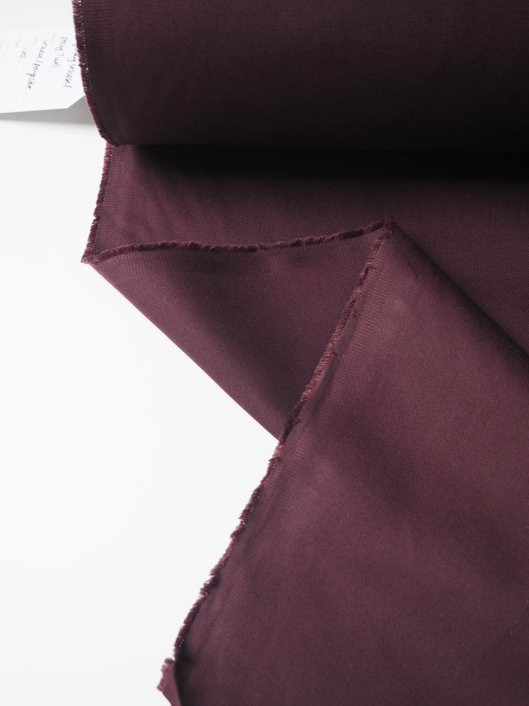 Burgundy Viscose/Poly Twill