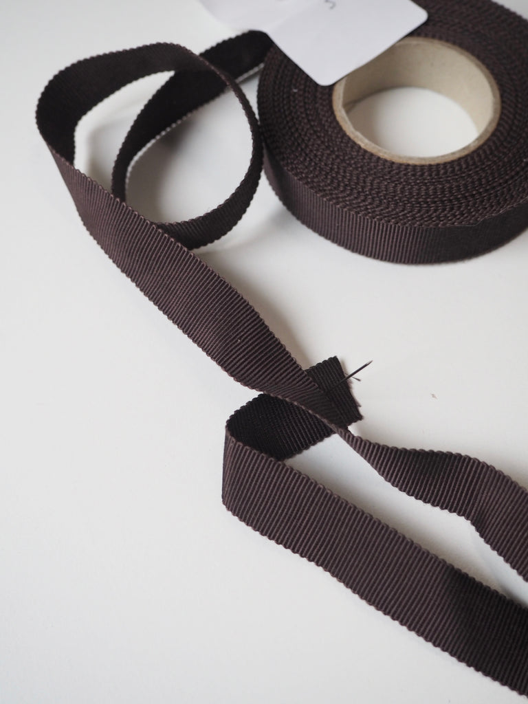 Brown Grosgrain Ribbon 15mm