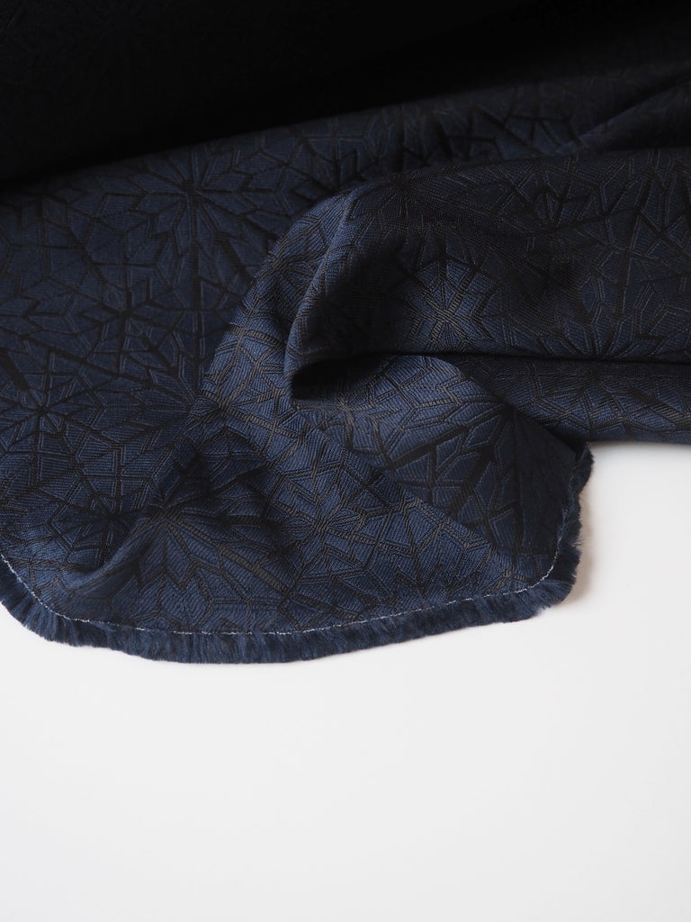 Navy Star Jacquard