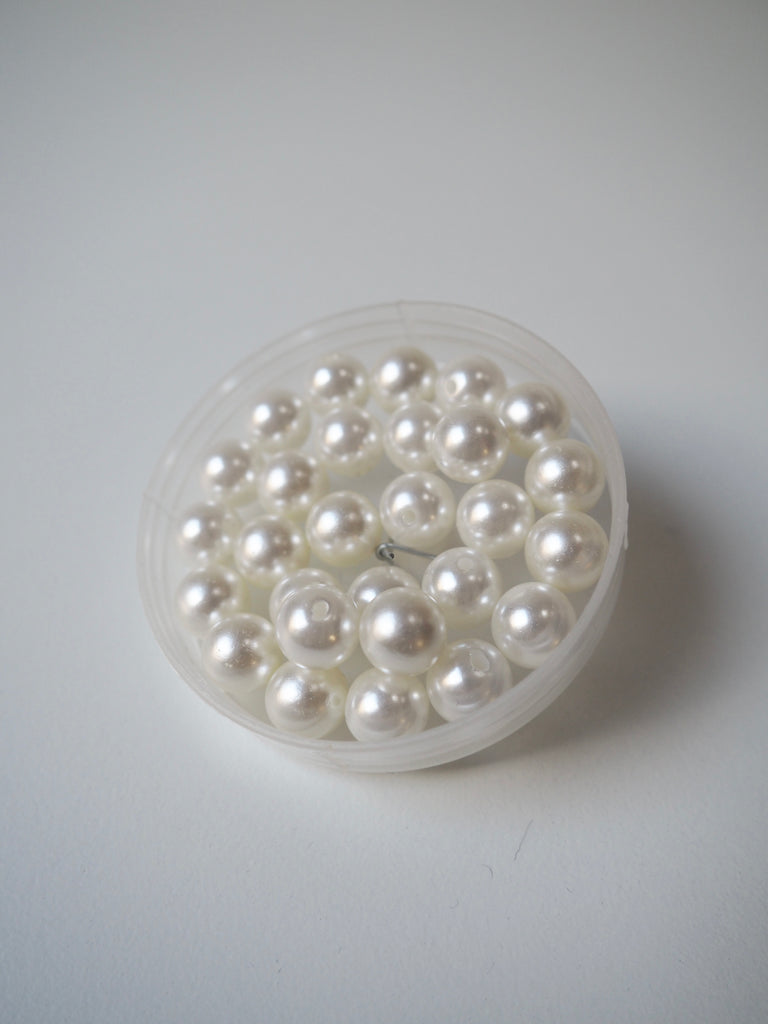 Ivory Faux Pearl Beads 10mm