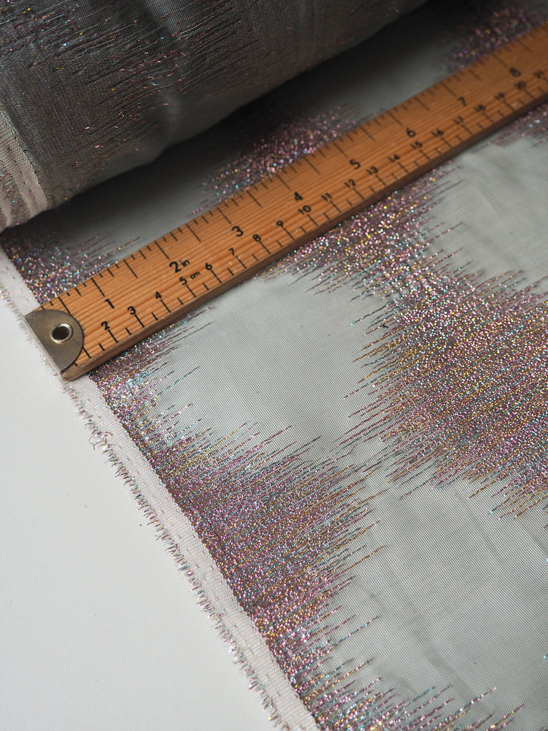 Pastel Rainbow Diamond Metallic Organza