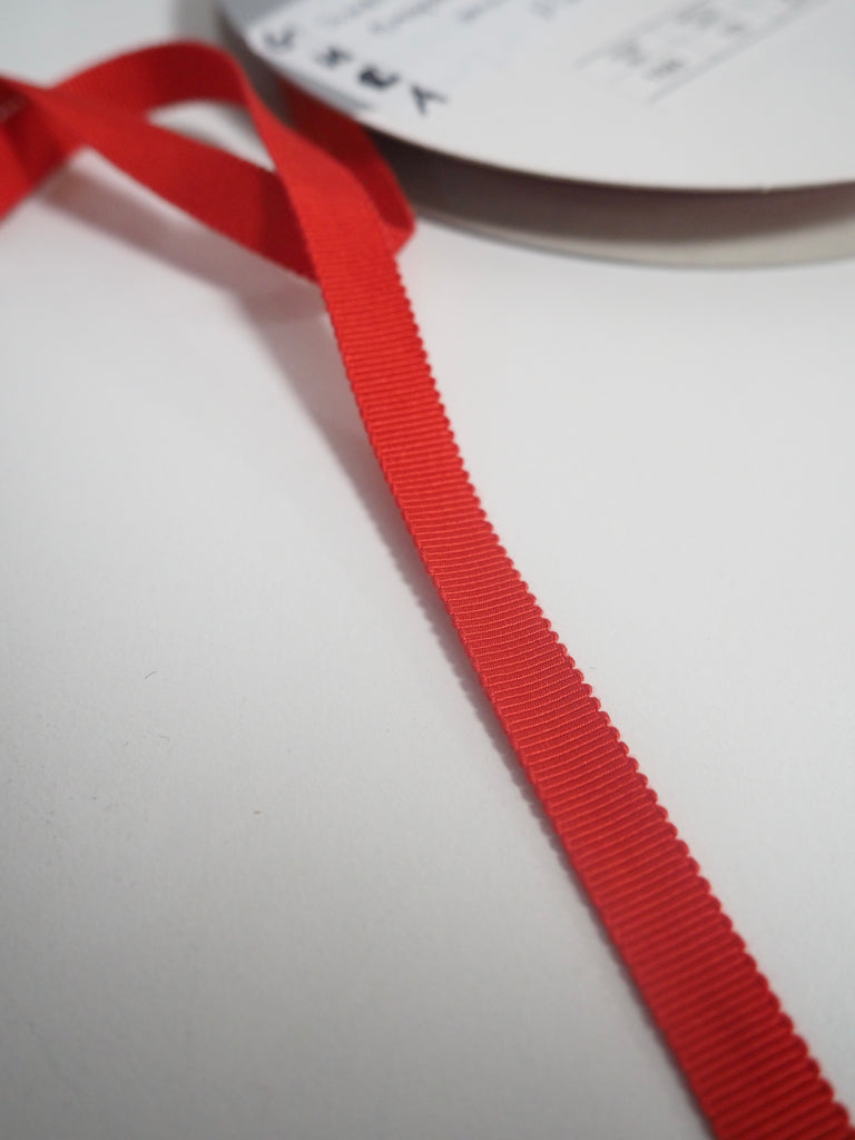 Shindo Cherry Grosgrain Ribbon 10mm