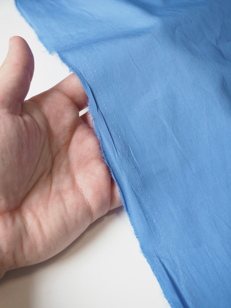 Blue Cotton Poplin