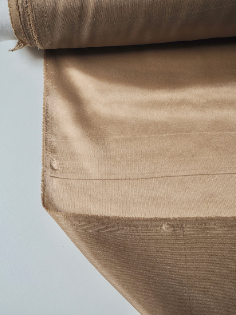 Latte Stretch Acetate Satin Twill Lining